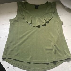 Women's Green Sleeveless Top